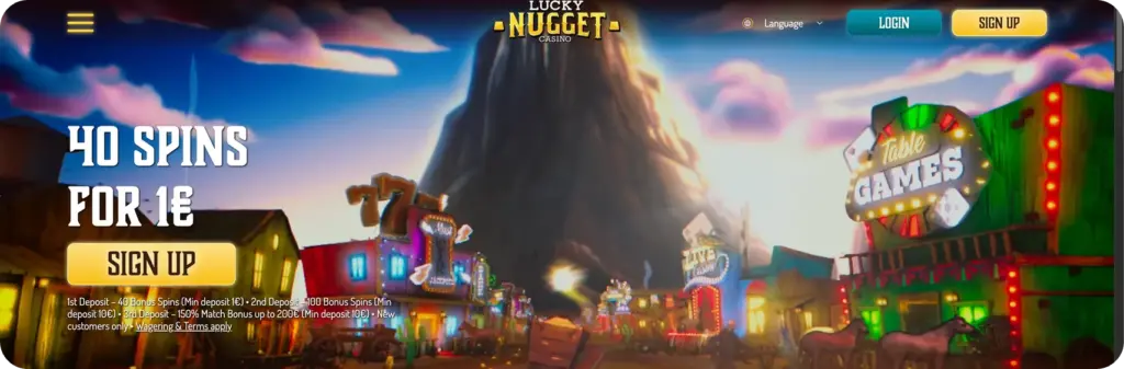 Low deposit online casino Lucky Nugget