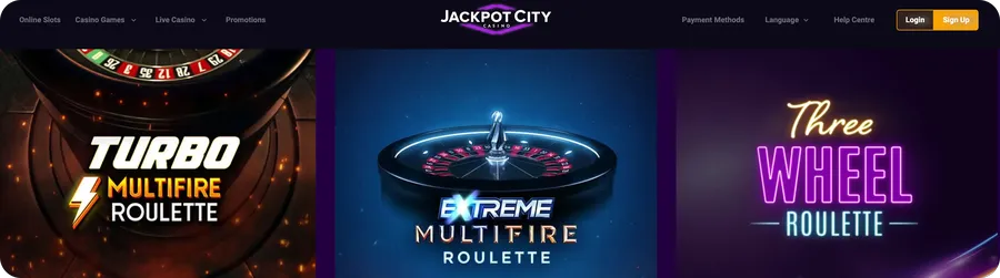 Games Available on Jackpot City