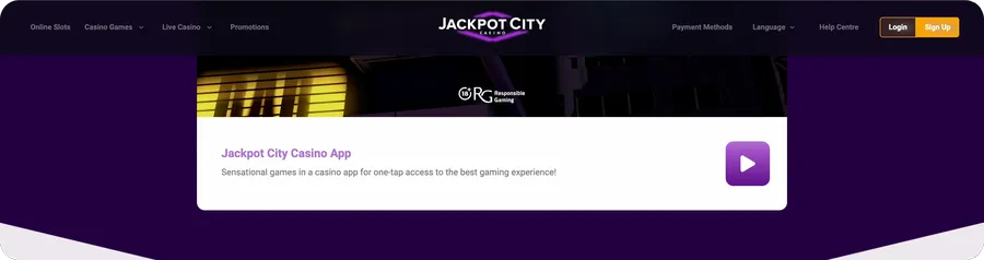 Mobile Play on Jackpot City