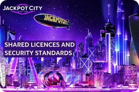 Shared Licences and Security Standards on Jackpot City