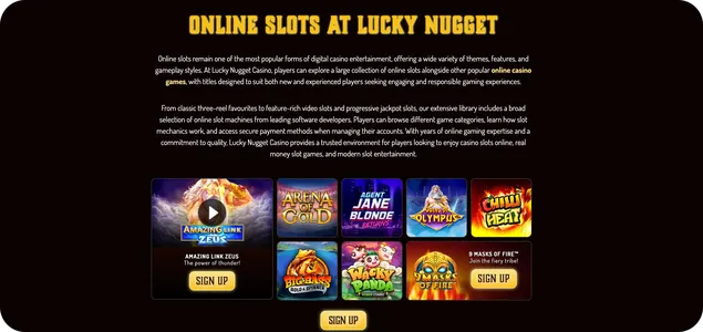 Top Lucky Nugget Sister Sites